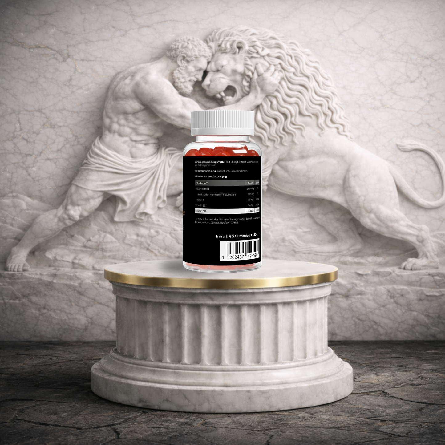 Premium Shilajit Gummies 1000 + Vitamin C,B6, B12 - 60 Stk