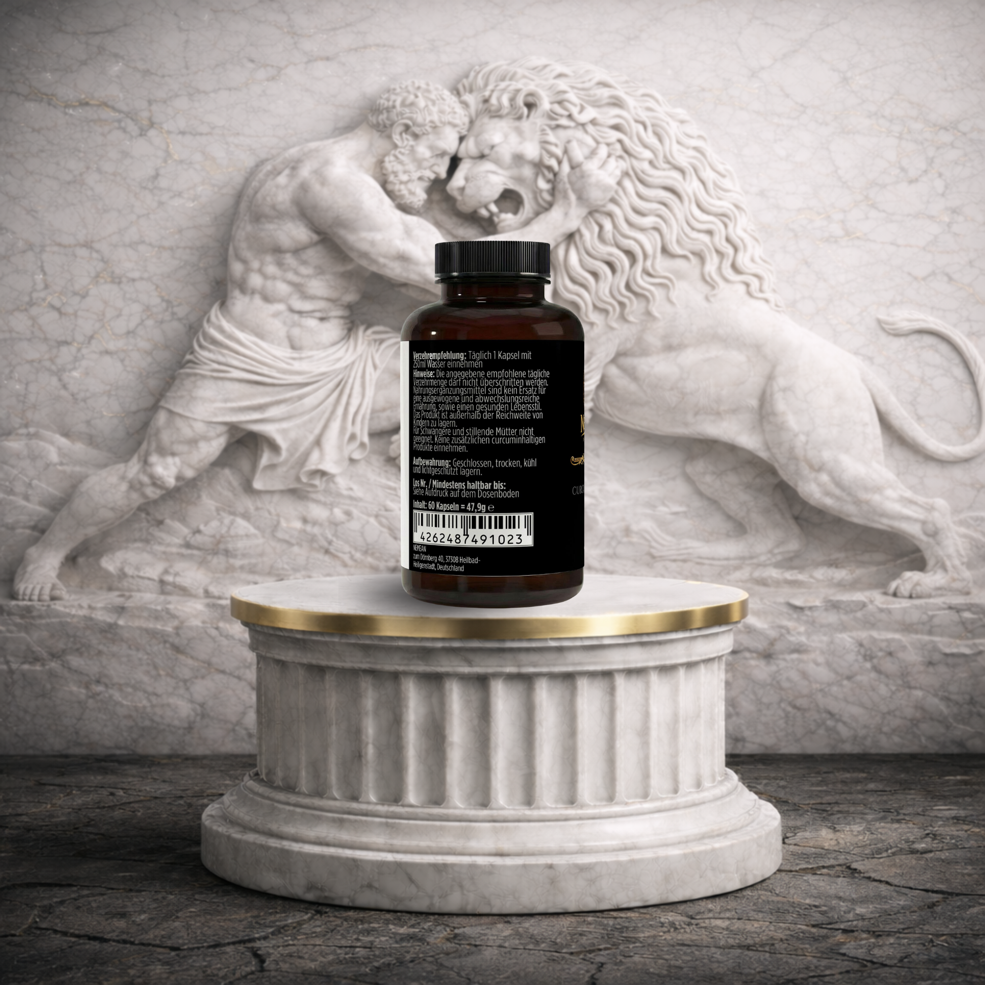 Curcuma (95% Curcumin) + Piperin - 60 vegane Kapseln - NEMEAN Supplements